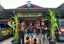 Buron Empat Bulan, Dua Pelaku Pengeroyokan di Barbershop Perawang Dibekuk Tim Opsnal Polsek Tualang, Dua Lagi Masih DPO.