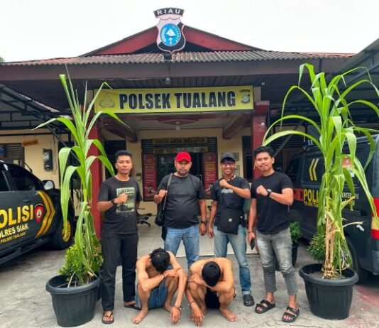 Buron Empat Bulan, Dua Pelaku Pengeroyokan di Barbershop Perawang Dibekuk Tim Opsnal Polsek Tualang, Dua Lagi Masih DPO.