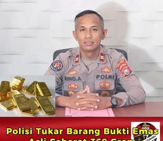 Polisi Tukar Barang Bukti Emas Asli Seberat 360 Gram Milik Korban Dengan Yang Palsu, Polisi: “Emas Yang Asli Sudah Hilang, Susah Ditemukan, Korban Harus Ikhlas.